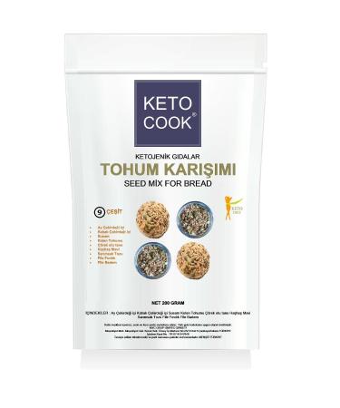 KetoCook Bread Seed Mix 9 Varieties (9 SEED MIX BREAD FLOUR) 200 grams