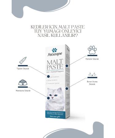 Petscape Cat Malt Paste 100g Anti-Hairball for Cats (Anti-Hairball Malt Paste) - Buy Online on GoSupps.com