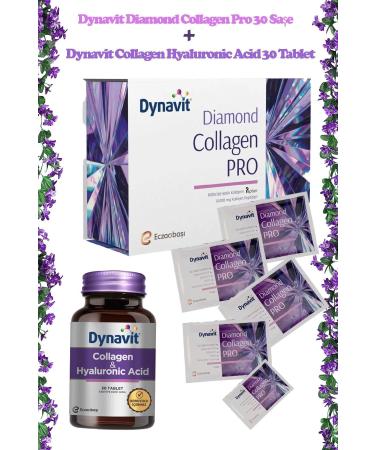 Dynavit Diamond Collagen Pro 30 Sachet +Dynavit Collagen Hyaluronic Acid 30 Tablets