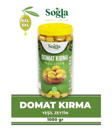 SO LA ZEYT NC L K Tomato Cracked Green Olives 1000gr