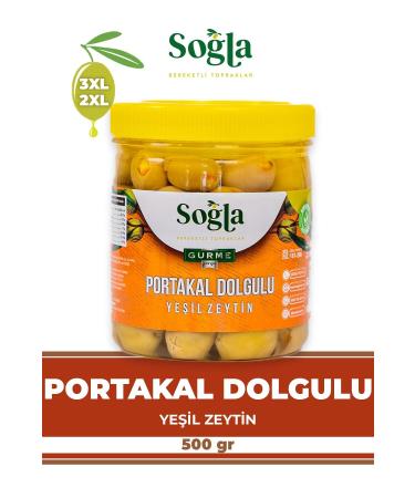 SO LA ZEYT NC L K Orange Stuffed Green Olives 500gr
