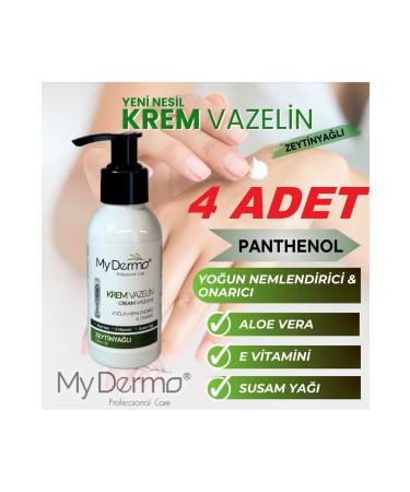 MY DERMO 4 PCS Cream Vaseline Olive Oil 100 ML