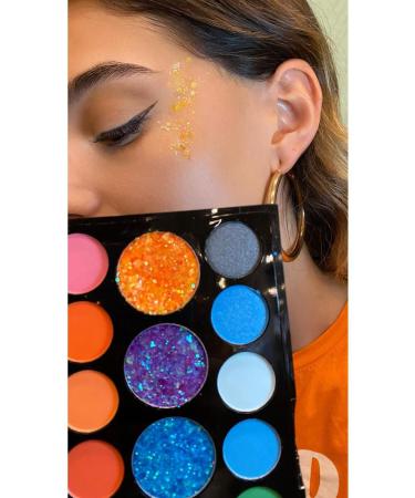 Flamboyant Festival Eyeshadow Glitter 19-Piece Makeup Palette - Buy Online on GoSupps.com