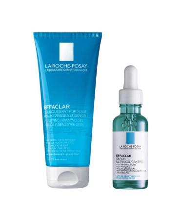 La Roche Posay Effeclar Cleansing Gel 200 ml and Anti-Spot Serum 30 ml