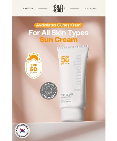 Lamelin Brightening Anti-Aging SPF 50 + PA +++ Light Sun Cream Lamelin Sun Cream 50 ml - Buy Online on GoSupps.com