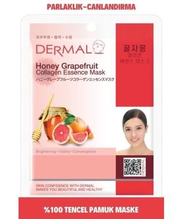 Dermal Brightening and Revitalizing Honey Grapefruit Collagen Essence Mask 23 Gr
