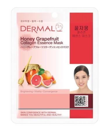 Dermal Brightening and Revitalizing Honey Grapefruit Collagen Essence Mask 23 Gr - Buy Online on GoSupps.com