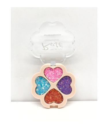Roesia Rose Cosmetics Rose 4-Piece Heart Glitter - Glitter Eyeshadow