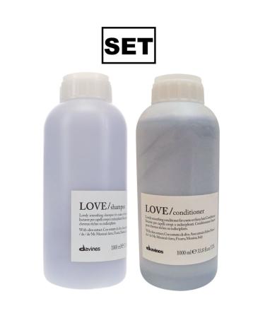 Davines DAVINES Love Smoothing Shampoo Curly Hair Shampoo and Conditioner Set CYT39746197946464*999