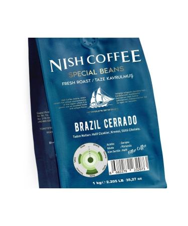 Nish Coffee Nish Filter Coffee Brazil Cerrado 1 Kg Ground - Buy Online on GoSupps.com