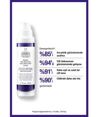 Kiehl's ANTI-WRINKLE DAILY DERMATOLOGIST SOLUTIONS SERUM WITH RETINOL 30ML PSSN3285 - Buy Online on GoSupps.com