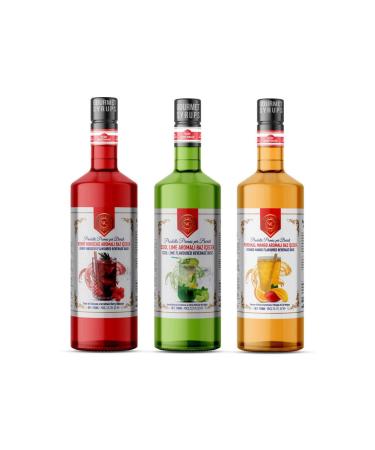 Nish Coffee Nish Cool Lime Berry Hibiscus Orange Mango Flavored Base Drink Set of 3 3x700 ml