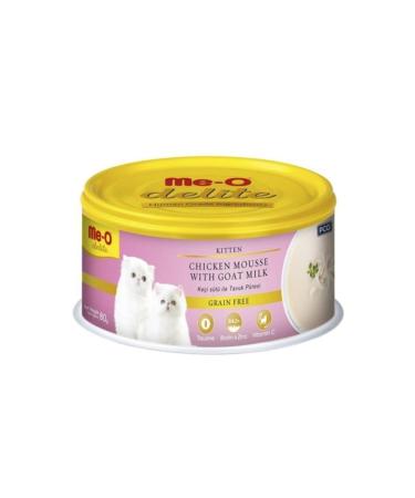 me-o Delite Chicken Puree with Goat Milk Canned Kitten Food 80 Gr X 6 Pieces - Buy Online on GoSupps.com