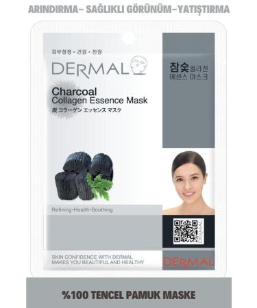 Dermal Purifying and Smoothing Charcoal Essence Collagen Mask 23gr