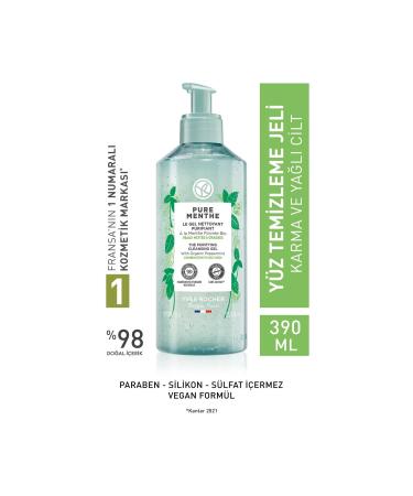 sommeow Yves Rocher Pure Menthe- Deeply Purifying Face Wash Gel- 390 ml