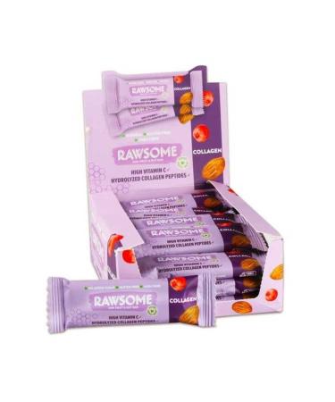 Rawsome Hydrolyzed Collagen Nut and Fruit Bar 30 Gr. 20 Pieces (1 BOX)