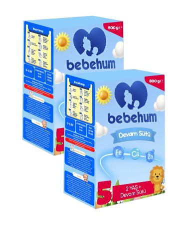 bebehum No 5 Follow-On Milk 2 Years+ 800 gr x 2 Pieces