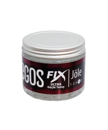 Egos Hair Gel Fix Ultra Strong Hold Jar 400 ml