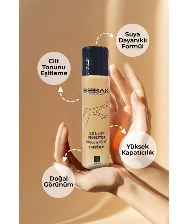 Bebak Leg Foundation No:1 Light Tone 75 Ml - Buy Online on GoSupps.com