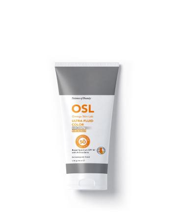 OSL Omega Skin Lab Ultra Fluid Spf 50 Brown Color 50 ml (COLORED SUN PROTECTION)