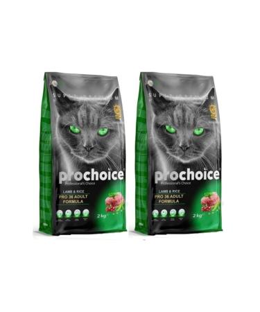 Pro Choice Pro 36 Lamb and Rice Adult Cat Dry Food 2kgx2 4kg