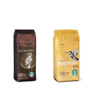 Starbucks Sumatra and Veranda Coffee Beans 2 Pieces 250 gr