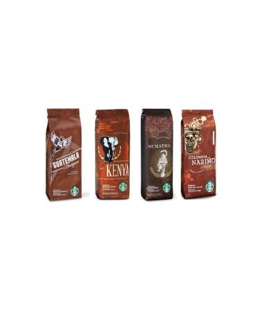Starbucks Trial Pack Filter Coffee 4x250 gr 4 Packs Ground for Coffee Machine