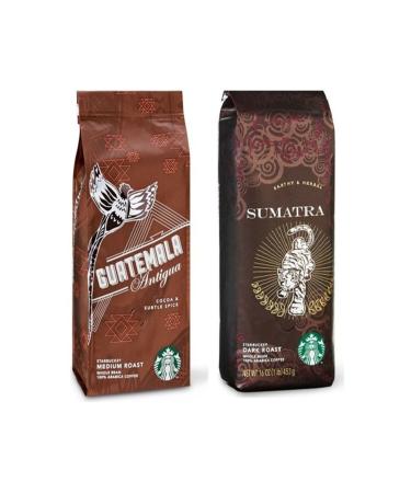 Starbucks Guatemala and Sumatra Filter Coffee 2 Packs 2x250 gr Beans