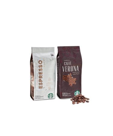 Starbucks Verona and Espresso Roast Coffee Beans 250 Grams 2 Pieces