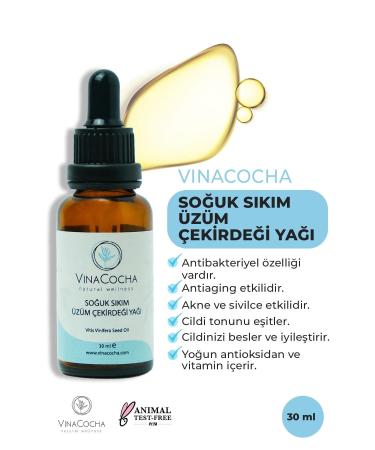 Vinacocha Cold Pressed Grape Seed Oil - Buy Online on GoSupps.com