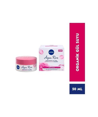 NIVEA Aqua Rose Organic Moisturizing Gel Cream with Rose Water 50 Ml X 2 Pieces - Buy Online on GoSupps.com