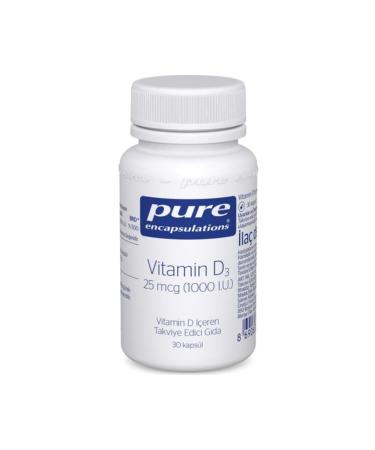 Pure Encapsulations Vitamin D3 25 mcg 1000 IU 30 Capsules (1 PIECE)