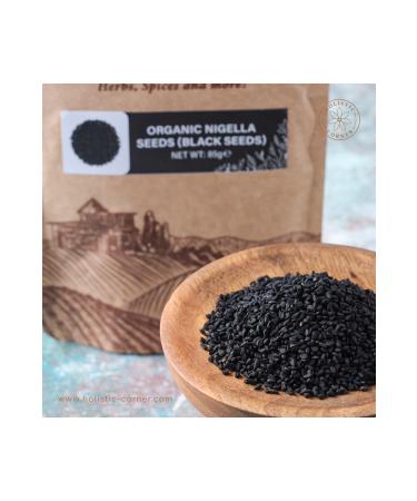 Holistic Corner Organic Nigella Seeds (black Seeds) Black Cumin | 85g