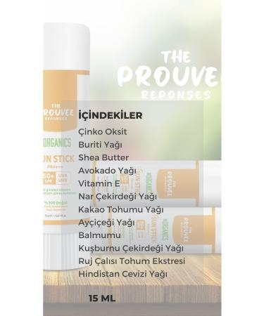 The Prouvee Responses 0 Natural 50 Spf Sunscreen Stick 15ml (sun stick) - Buy Online on GoSupps.com