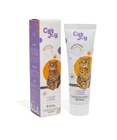 CATJOY Sterile Malt Paste 100 g - Vitamin Anti-Fur Ball Malt for Neutered Cats