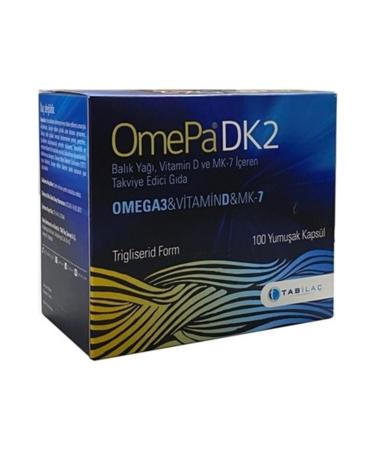 Tab Omepa Dk2 Omega 3 Vitamin D And Mk - 7 100 Capsules