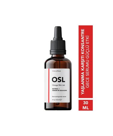 OSL Omega Skin Lab Retinol 1% Serum In 30ml (Anti-Aging Concentrate Night Serum High Strength)