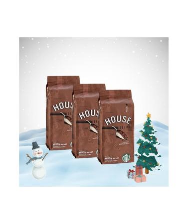 Starbucks Christmas Package House Blend Coffee Beans 250 GX 3