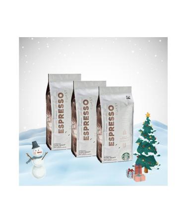 Starbucks New Year Package Espresso Dark Roast Coffee Beans 250 Gr X 3