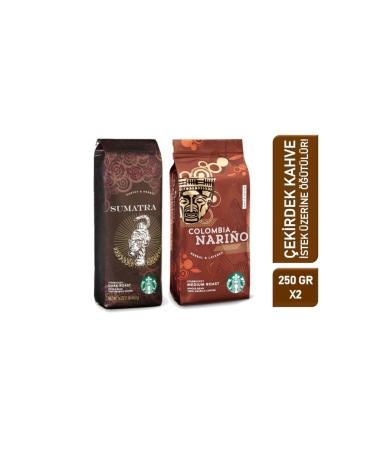 Starbucks Sumatra and Colombia Narino Bean Filter Coffee 2 Packs 2x250 Gr