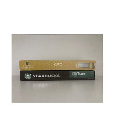 Starbucks Nespresso Compatible Pike Place & Gran Oro Capsule Coffee 20 Capsules