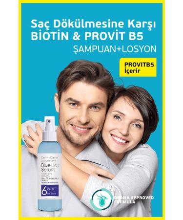 DermaDerm Anti-Hair Loss Blue Serum Containing Biotin and Panthenol 125Ml. - Buy Online on GoSupps.com