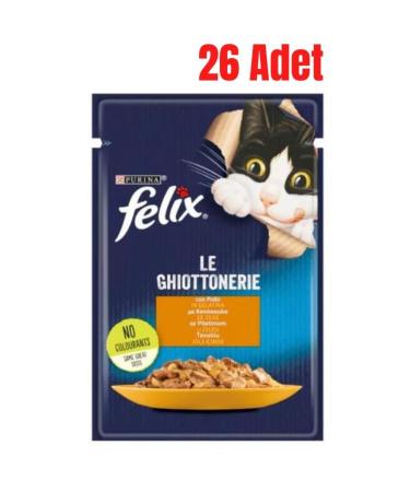 FELIX Felix Adult Cat Pouch Wet Food with Chicken in Jelly 85 Gr x 26 Pieces