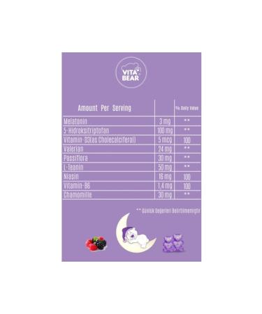 vita Sleepy Bear Sleep Regulator Min 60 Pieces - Buy Online on GoSupps.com