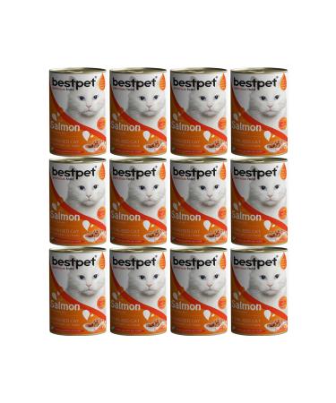 Bestpet Canned Salmon Cat Food 400gr - 12 Pieces