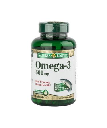 Natures Bounty Nature'S Omega 3 600 Mg 90 Softgel