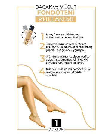 Bebak Leg Foundation No:1 Light Tone 75 Ml - Buy Online on GoSupps.com