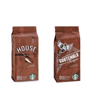 Starbucks House Blend and Guatemala Bean Coffee 250 gr