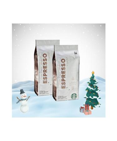 Starbucks New Year Package Espresso Dark Roast Coffee Beans 250 Gr X 2