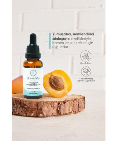 Vinacocha Cold Pressed Apricot Kernel Oil 30 ml - Buy Online on GoSupps.com